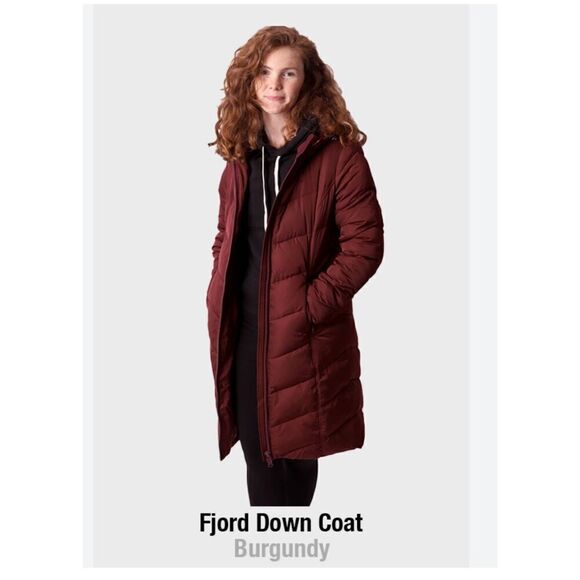 Brooklyn Industries Fjord Long Puffer Coat 50% Down/50% Feather Women’s Small Re - Picture 1 of 10